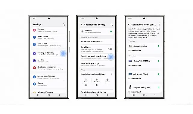 Samsung Electronics, Galaxy cihazlarda gizlilik ve güvenlik korumasını ileriye taşıyan