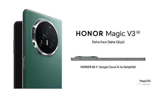 HONOR’un yeni modeli Magic V3 son derece estetik ve ince