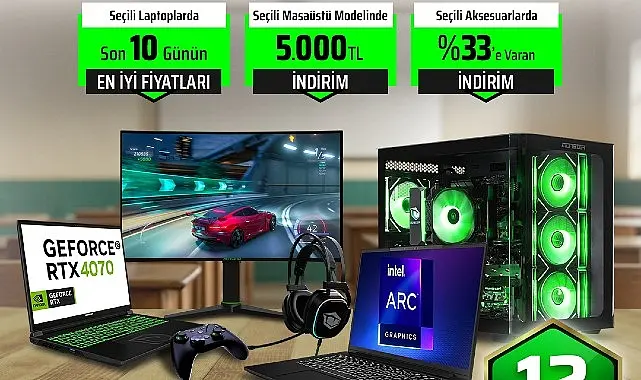 Monster, ara tatile özel kampanyasıyla seçili laptoplarda son 10 günün