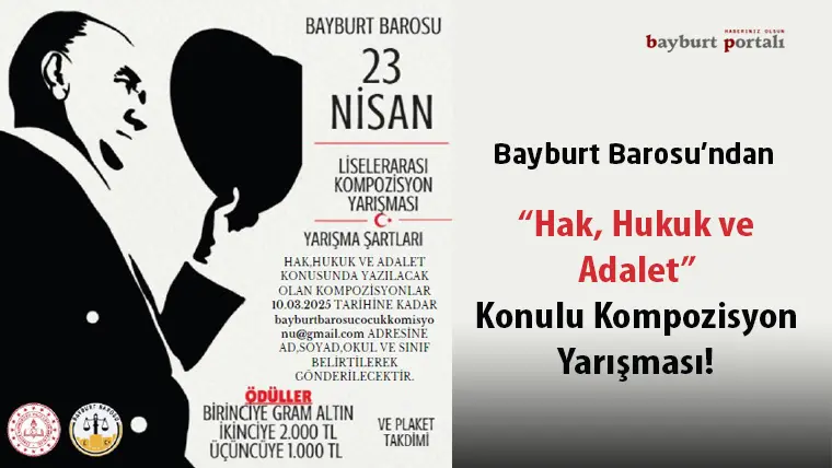 Bayburt Portalı –Bayburt Barosu Çocuk Hakları Komisyonu, gençlerin hukuk bilincini