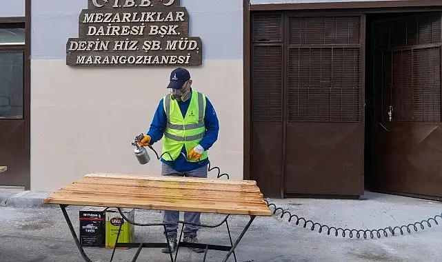 İzmir Büyükşehir Belediyesi, mezar alanlarında budadığı ağaçları geri dönüştürüyor. Mezarlıklar