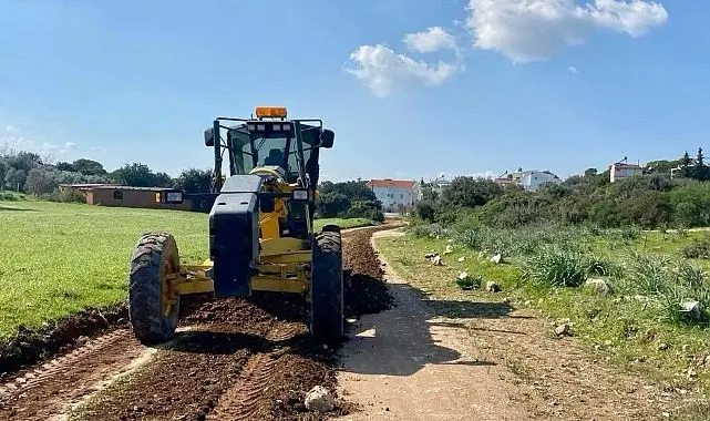 Didim Belediyesi, ilçedeki ulaşım konforunu arttırmak amacıyla yol yapım ve