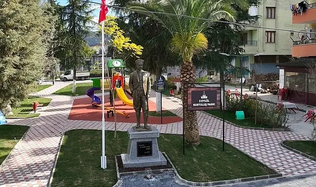 İzmir Büyükşehir Belediyesi’nin Beydağ’da yenileyerek hizmete açtığı 2 Eylül Kurtuluş