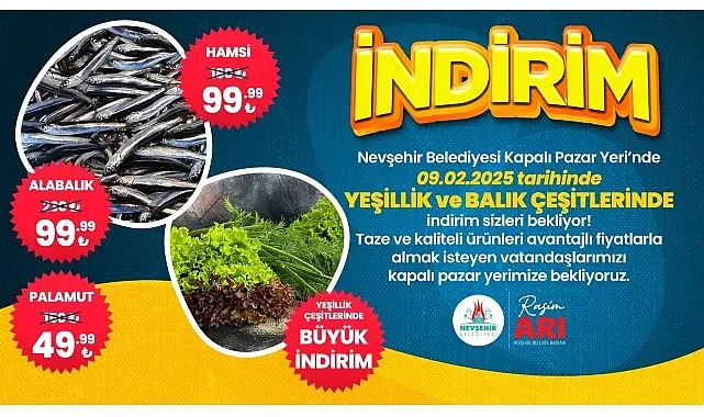 Nevşehir Belediyesi tarafından kazandırılan Nevşehir Modern Kapalı Pazaryeri her geçen