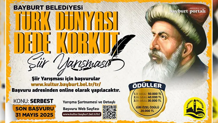 Bayburt Belediyesi, “Türk Dünyası Dede Korkut Şiir Yarışması” adıyla şiir